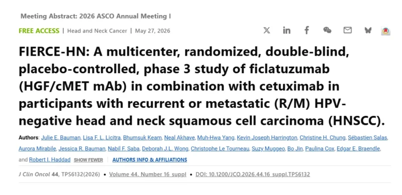 Aurora Mirabile: Excited to See the FIERCE-HN Phase III Trial Recognized at ASCO 2026 2 Aurora Mirabile