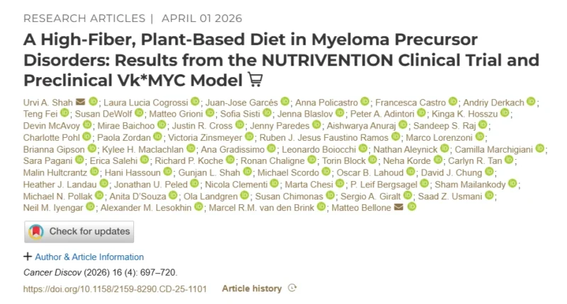 Urvi Shah: Dietary Intervention in Newly Diagnosed Multiple Myeloma 2 Urvi Shah