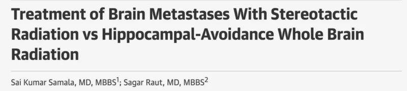 Sai Kumar Samala and Sagar Raut Discuss Implementation of SRS for Multiple Brain Metastases 2 Sai Kumar Samala
