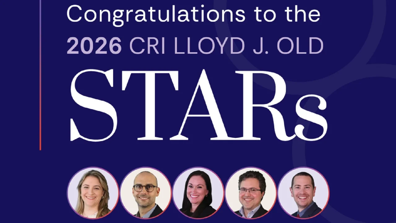 CRI is proud to announce the 2026 class of Lloyd J. Old STARs