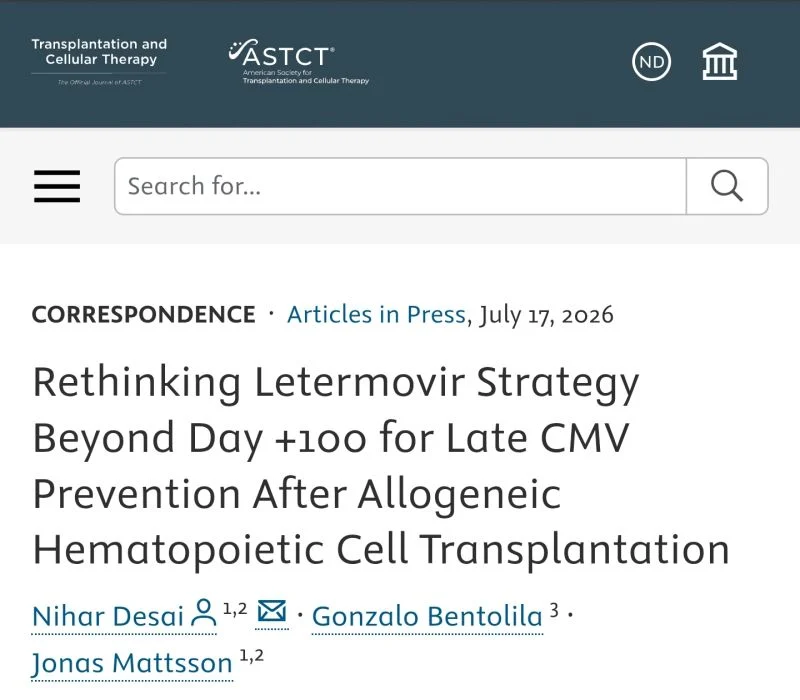 Nihar Desai: Happy to Share Our Perspective on Letermovir Beyond Day 100 2 Nihar Desai: Happy to Share Our Perspective on Letermovir Beyond Day 100
