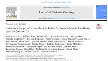 Vanita Noronha: Proud to Share the First India Specific Geriatric Oncology