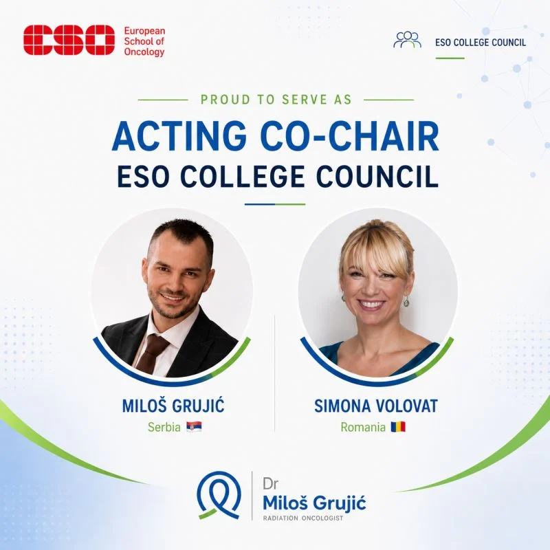 Miloš Grujić: A New Chapter in Oncology Education and Leadership 2 Miloš Grujić: A New Chapter in Oncology Education and Leadership