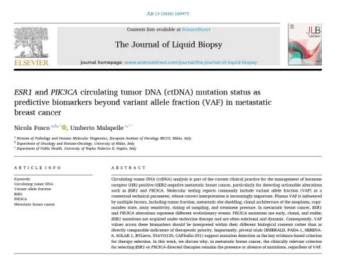 Nicola Fusco: CtDNA Interpretation in HR+/HER2- Metastatic Breast Cancer