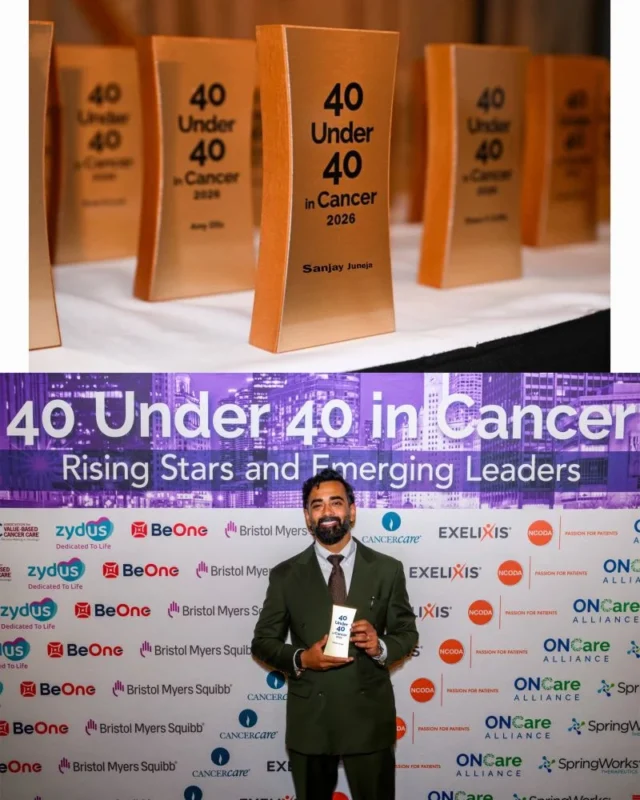 Sanjay Juneja Received 40 Under 40 in Cancer 2026 Award 2 Sanjay Juneja