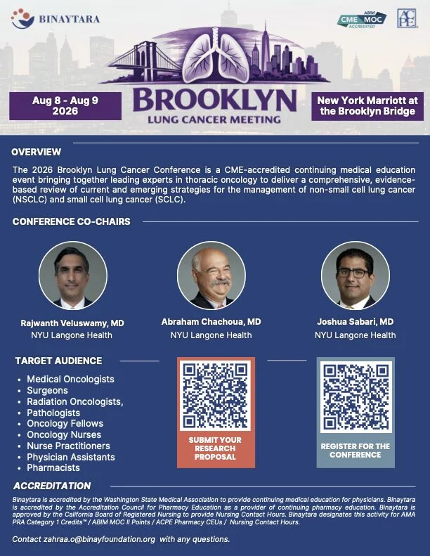 Rajwanth Veluswamy: Excited to share the Upcoming 2026 Brooklyn Lung Cancer Conference 2 Rajwanth Veluswamy