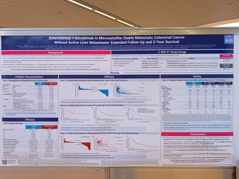 Santiago Fontes: Promising Advances in the Treatment of Microsatellite-stable Metastatic Colorectal Cancer 2 Santiago Fontes: Promising Advances in the Treatment of Microsatellite-stable Metastatic Colorectal Cancer