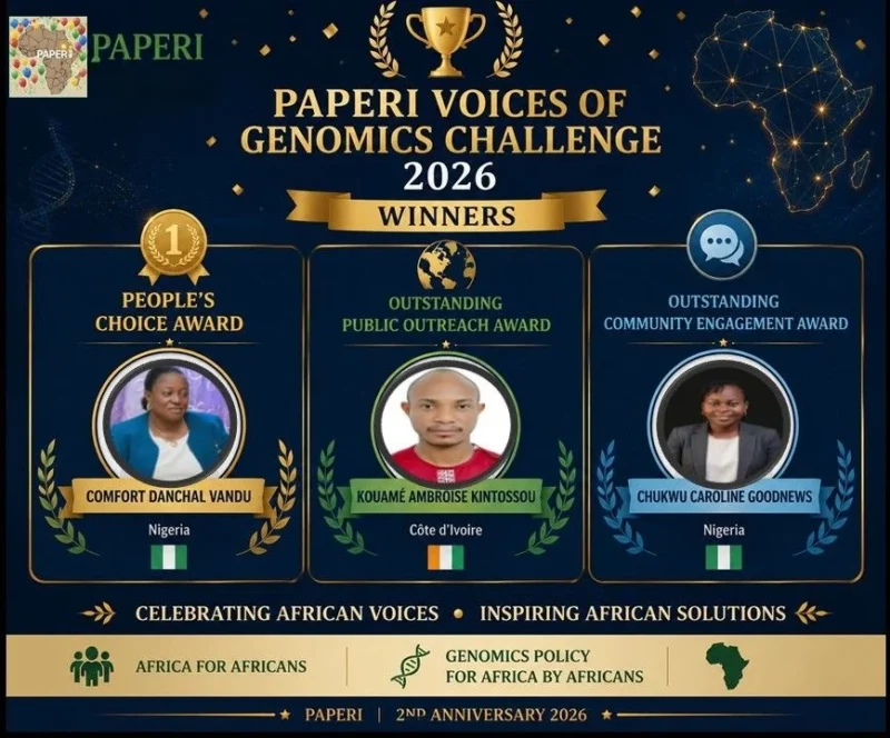 Wafaa M Rashed: Announcing the PAPERI Voices of Genomics Challenge 2026 Awards 2 Wafaa M Rashed: Announcing the PAPERI Voices of Genomics Challenge 2026 Awards