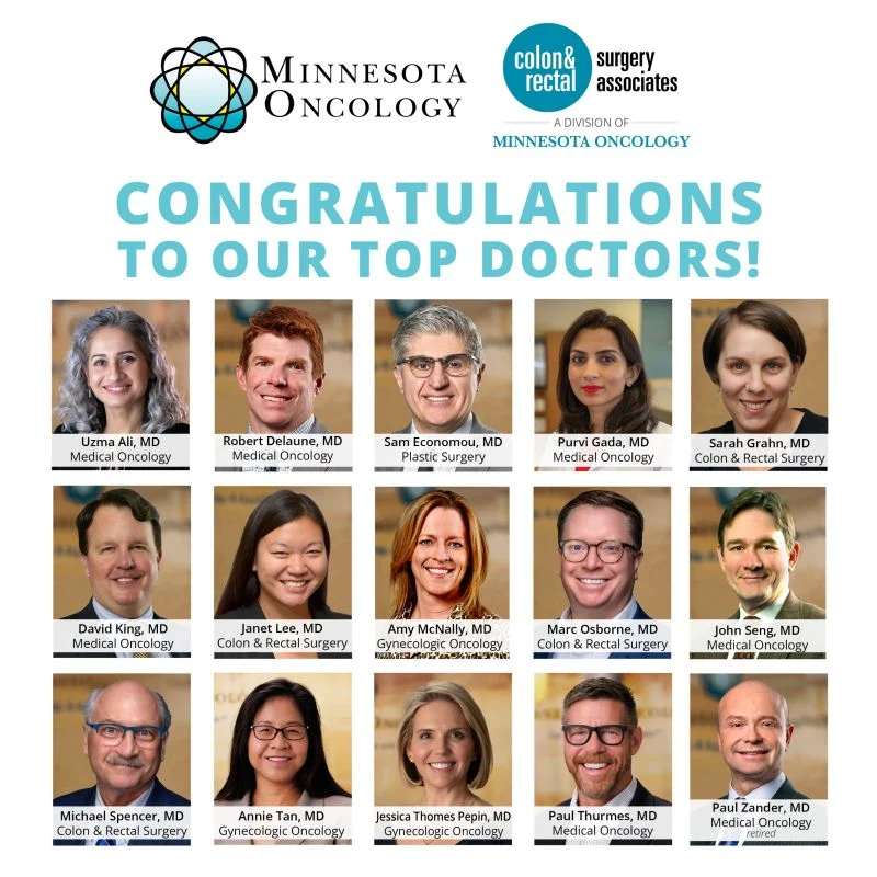 Physicians Who Were Named to the Mpls. St. Paul Magazine Top Doctors 2026 List - Minnesota Oncology 2 Minnesota Oncology