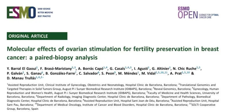 Aleix Prat: Can Fertility Preservation Influence Breast Cancer Biology? 2 Aleix Prat: Can Fertility Preservation Influence Breast Cancer Biology?