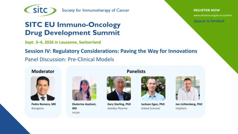 Pre-Clinical Models Panel Discussion at the 2026 SITC EU Immuno-Oncology Drug Development Summit