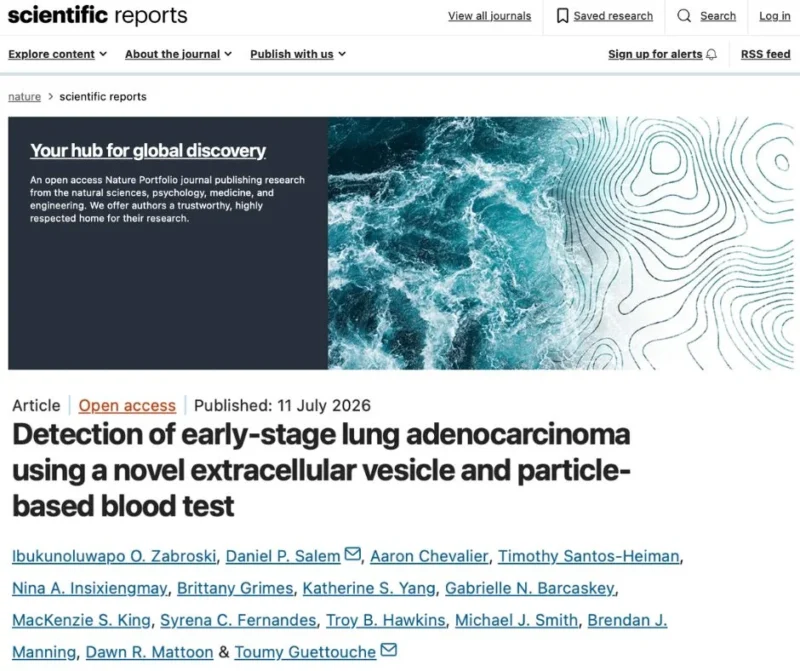 Extracellular Vesicle and Particle-Based Blood Test for Lung Cancer Detection - Oncogene Cancer Research 2 Oncogene Cancer Research
