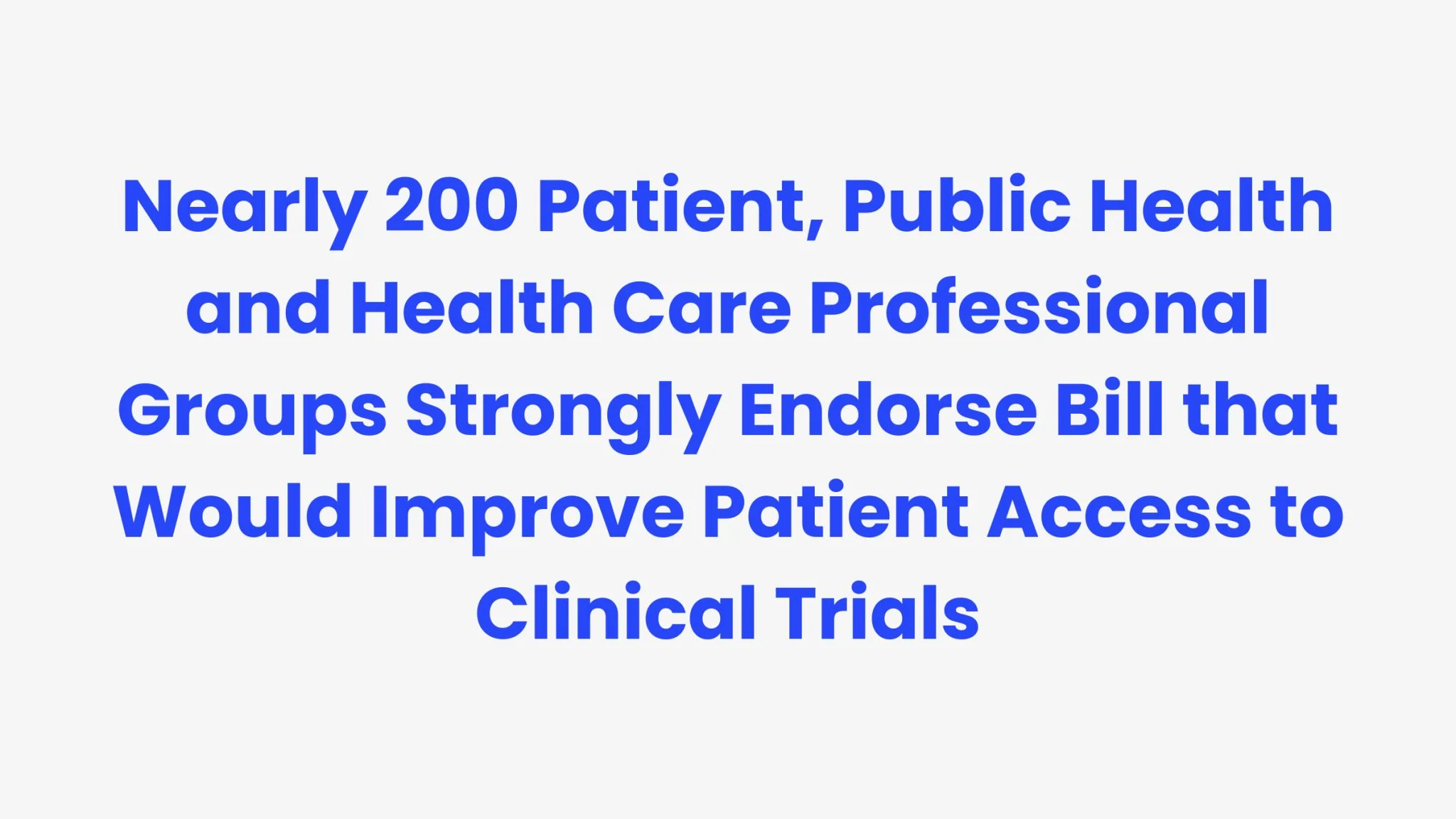 Proud to Stand Behind the Clinical Trial Modernization Act - NFCR