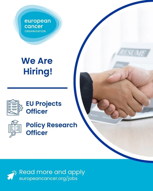 European Cancer Organisation is Hiring for Two New Positions 2 European Cancer Organisation