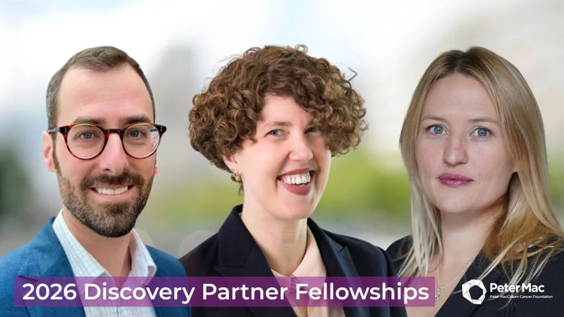Three Peter Mac Clinician-Researchers Have Been Awarded 2026 Discovery Partner Fellowships