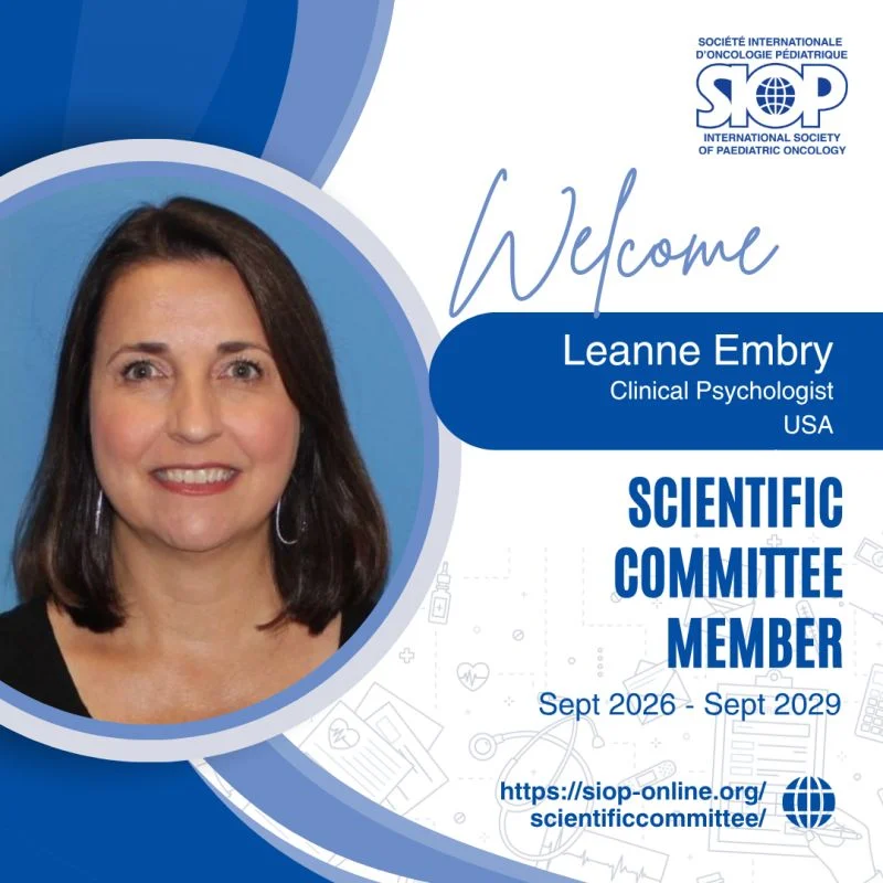 SIOP Welcomes Leanne Embry to Its Scientific Committee 2 SIOP