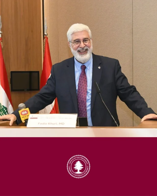 AUB President Fadlo R. Khuri Highlights Best of ASCO Lebanon’s Role in Advancing Cancer Care 2 AUB Office of the President