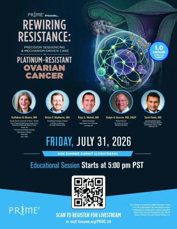 Sunshine Maracle: Register for AON Summer Summit on Platinum-Resistant Ovarian Cancer 2 Sunshine Maracle