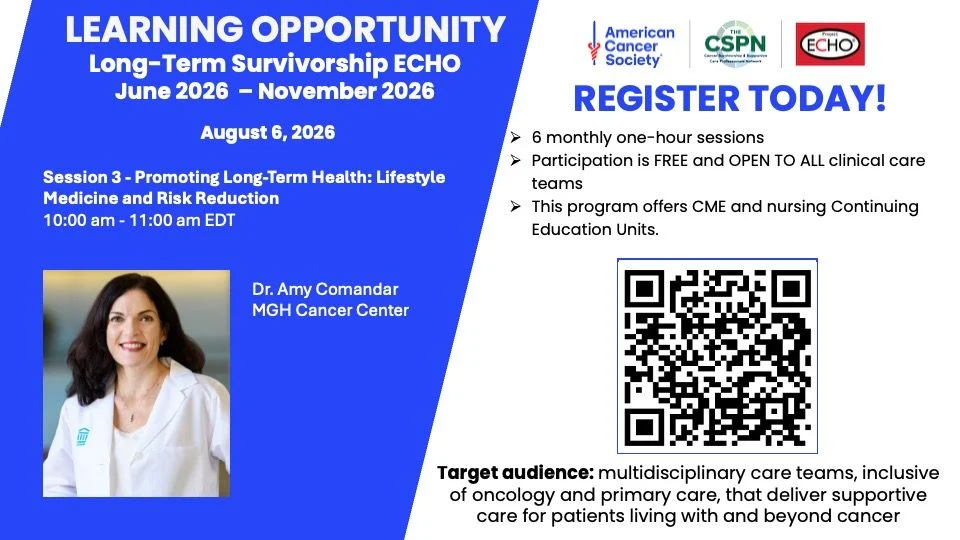 Nicole Stout: Enhancing Long-Term Survival Through Lifestyle Medicine and Cancer Survivorship 2 Nicole Stout: Enhancing Long-Term Survival Through Lifestyle Medicine and Cancer Survivorship
