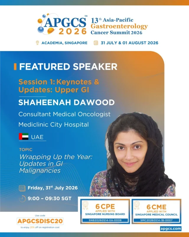 APGCS Welcomes Shaheenah Dawood to the 13th Asia-Pacific Gastroenterology Cancer Summit 2 APGCS