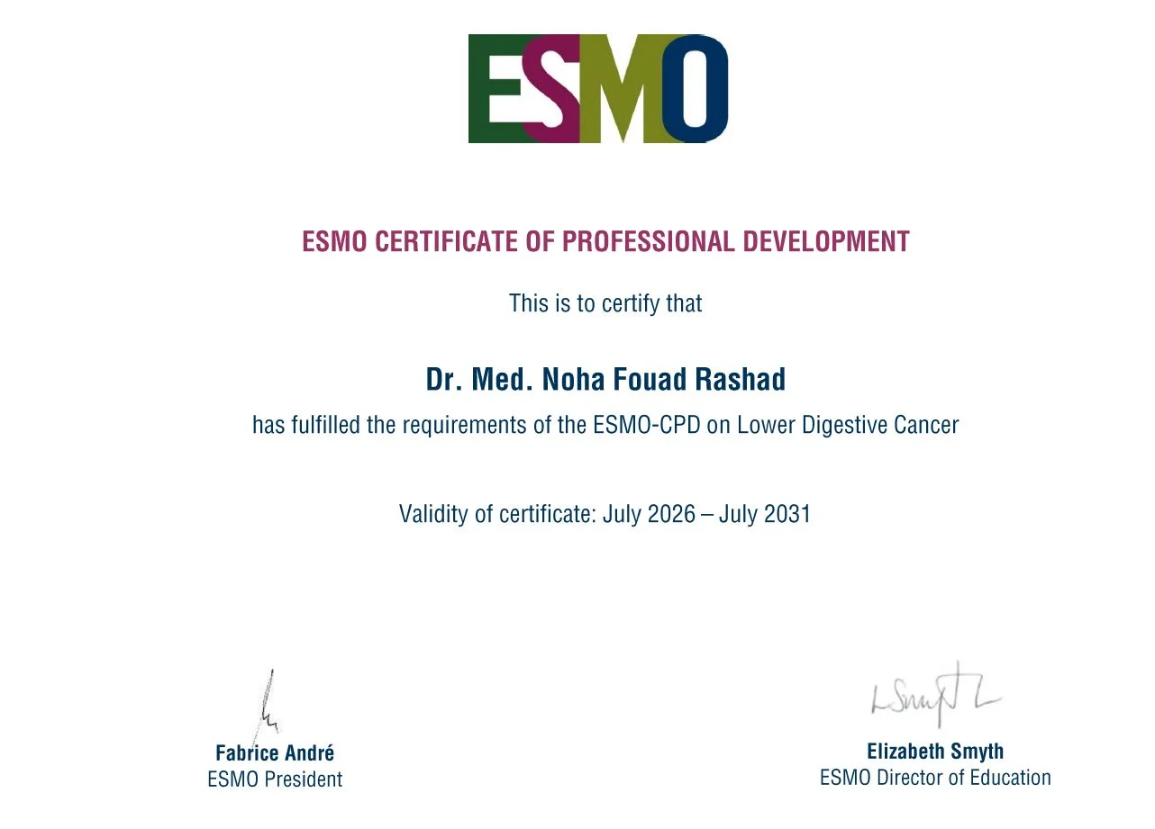 Noha Rashad: ESMO Milestone Strengthens Focus on GI Oncology
