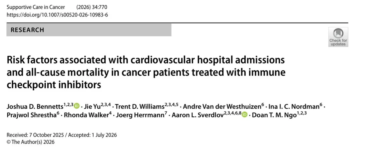 Aaron Sverdlov: Cardiovascular Care for Patients Receiving ICIs Cannot be Limited to Myocarditis Surveillance 2 Aaron Sverdlov