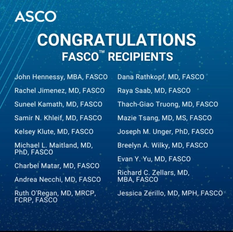 Charbel Matar: Honored to Be Named a Fellow of the American Society of Clinical Oncology 2 Charbel Matar: Honored to Be Named a Fellow of the American Society of Clinical Oncology