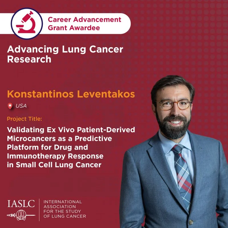 IASLC Recognizes Konstantinos Leventakos with Career Advancement Grant
