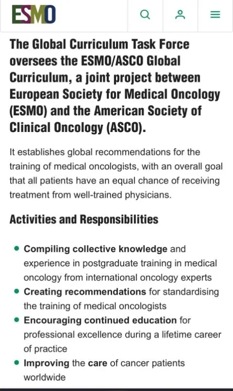 Fredrick Chite Asirwa: ESMO/ASCO Global Curriculum Transforming Training