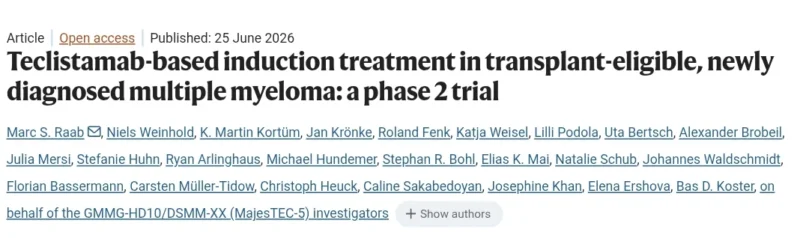 Christoph Heuck: Immunotherapy Breakthrough for Newly Diagnosed Myeloma Patients 2 Christoph Heuck