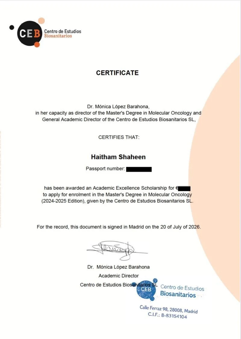 Academic Excellence Scholarship
