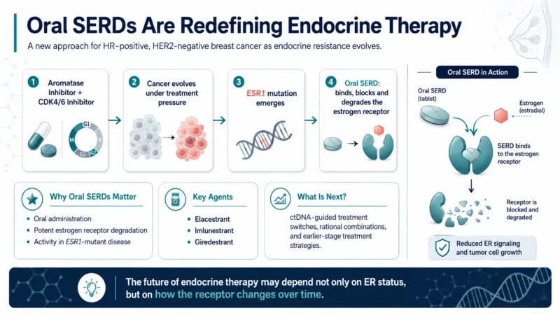 Oral SERDs Are Redefining Endocrine Therapy in HR-Positive, HER2-Negative Breast Cancer 2 Oral SERDs