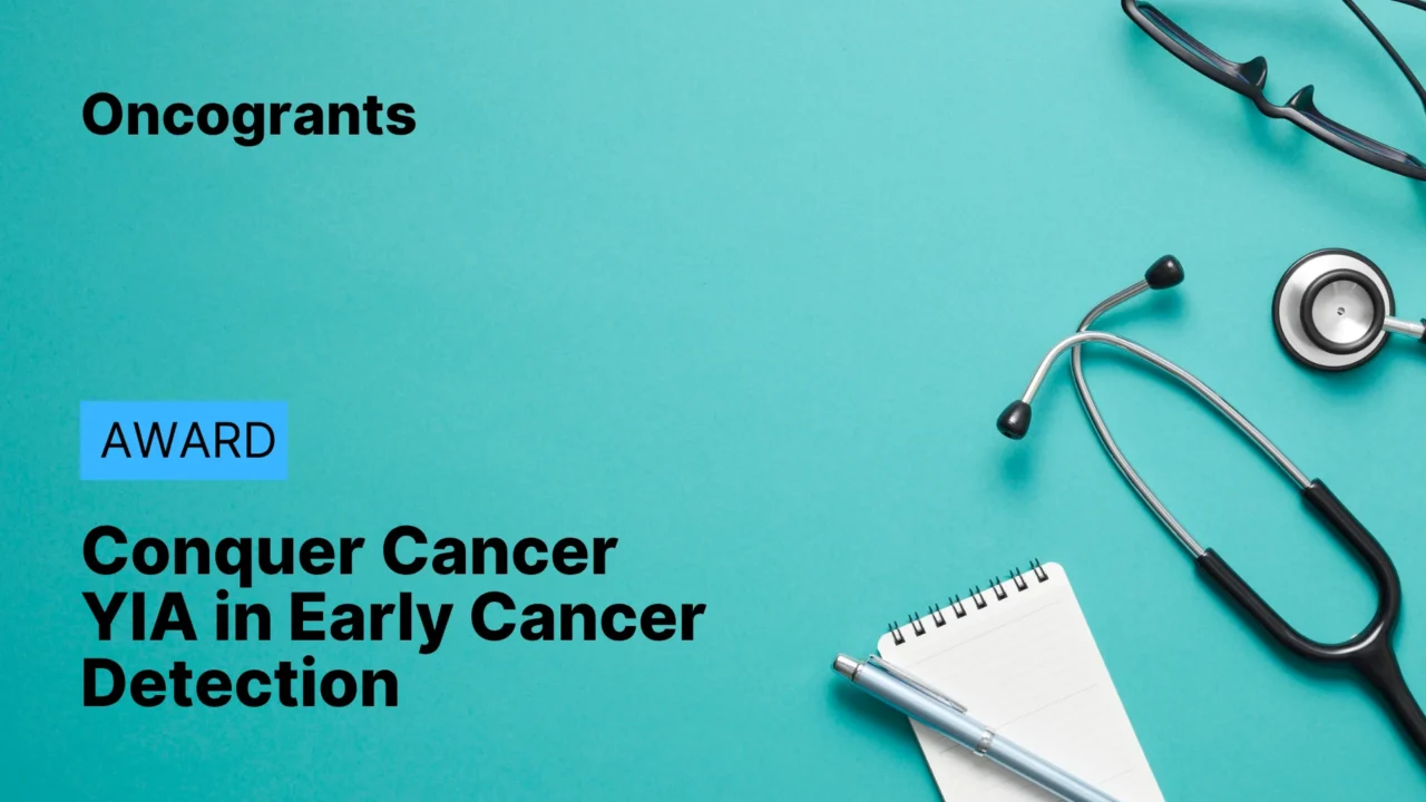 Conquer Cancer YIA in Early Cancer Detection 2027