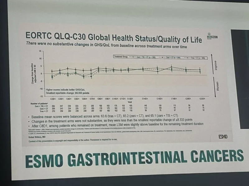 HERIZON-GEA-01 at ESMO GI 2026: HRQoL With Zanidatamab Plus Chemotherapy in HER2-Positive mGEA 5 HERIZON-GEA-01 result