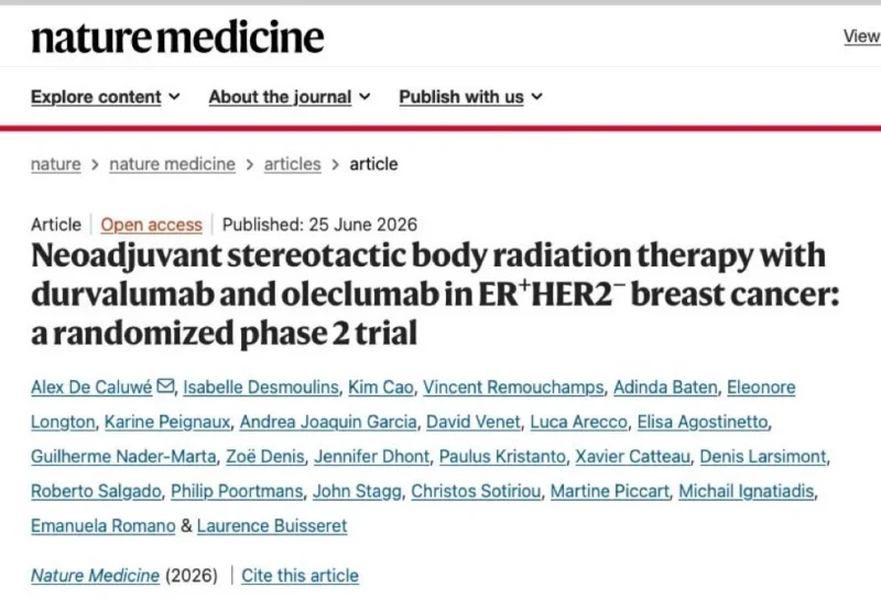 Guilherme Nader Marta: Can SBRT Convert 'Cold' ER+/HER2− Breast Tumors into Immune-Responsive States?