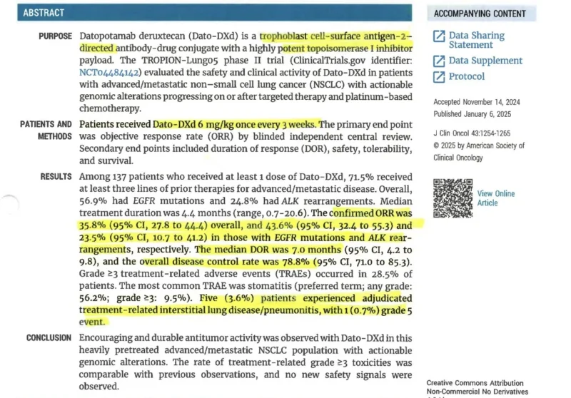 Miguel Gonzalez Velez: Revisiting TROPION-Lung05 Data on Dato-DXd in NSCLC