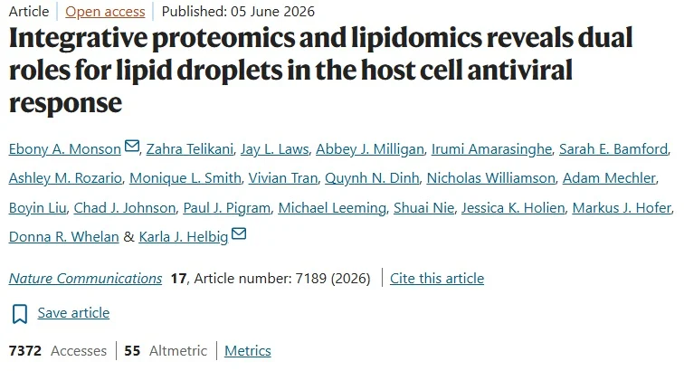 Ebony Monson: Revealing Dual Roles of Lipid Droplets in Antiviral Defense