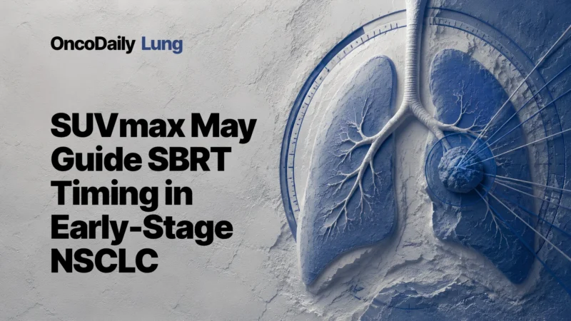 Pretreatment SUVmax May Help Identify Which Early-Stage NSCLC Patients Benefit From Consecutive Daily SBRT