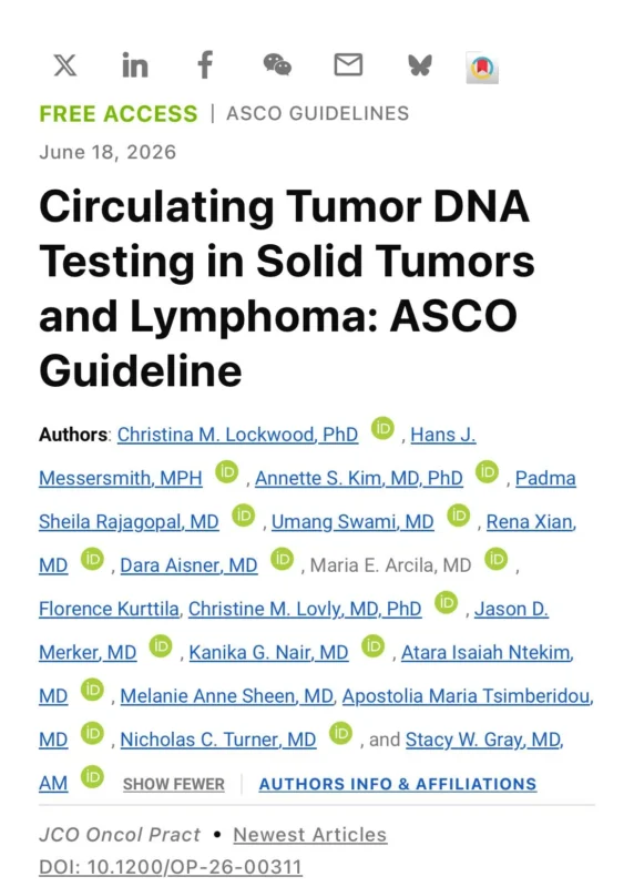 Puneet Chandna: The First ASCO Guideline Outlines the Role of CtDNA