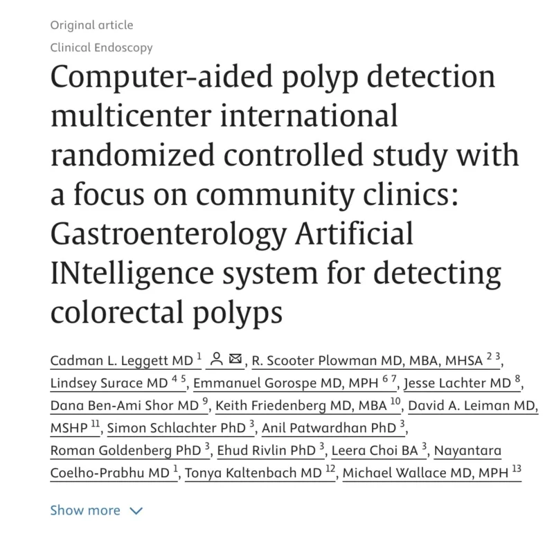 Michael B. Wallace: Pleased to Share New Evidence Supporting CADe in Colonoscopy 2 Michael B. Wallace: Pleased to Share New Evidence Supporting CADe in Colonoscopy