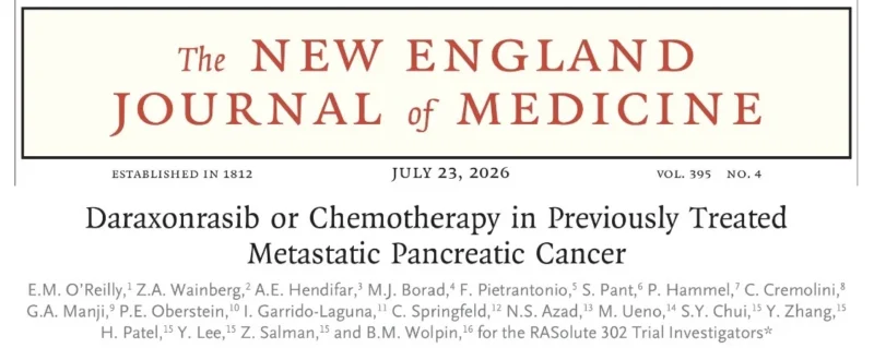 Victor Moreno: A Milestone for Pancreatic Cancer in NEJM 2 Victor Moreno: A Milestone for Pancreatic Cancer in NEJM