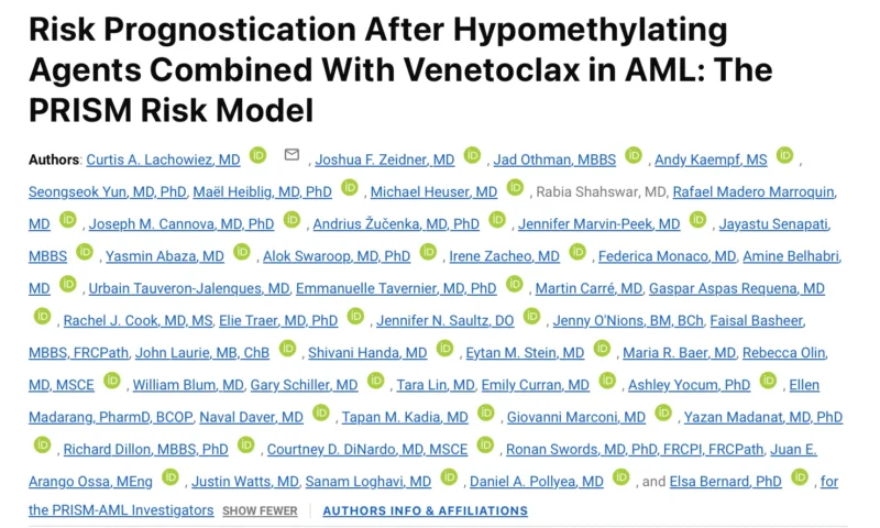 Sanam Loghavi: Risk Prognostication After Hypomethylating Agents Combined With Venetoclax in AML 2 Sanam Loghavi: Risk Prognostication After Hypomethylating Agents Combined With Venetoclax in AML