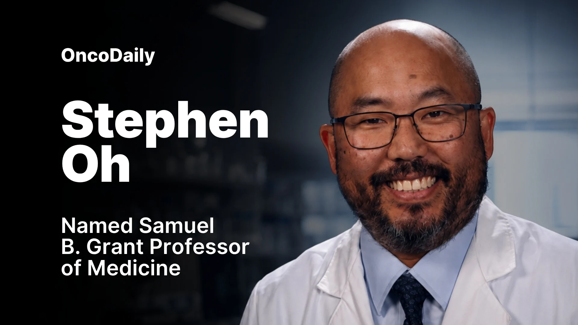 Stephen Oh Named Samuel B. Grant Professor of Medicine at WashU Medicine