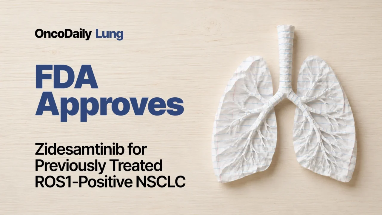 FDA Approves Zidesamtinib for Previously Treated ROS1-Positive NSCLC