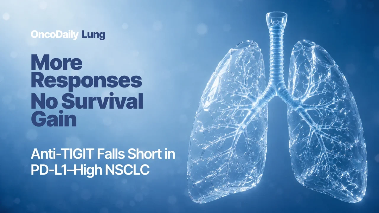 AdvanTIG-302: Ociperlimab Plus Tislelizumab Does Not Improve Survival in PD-L1–High NSCLC