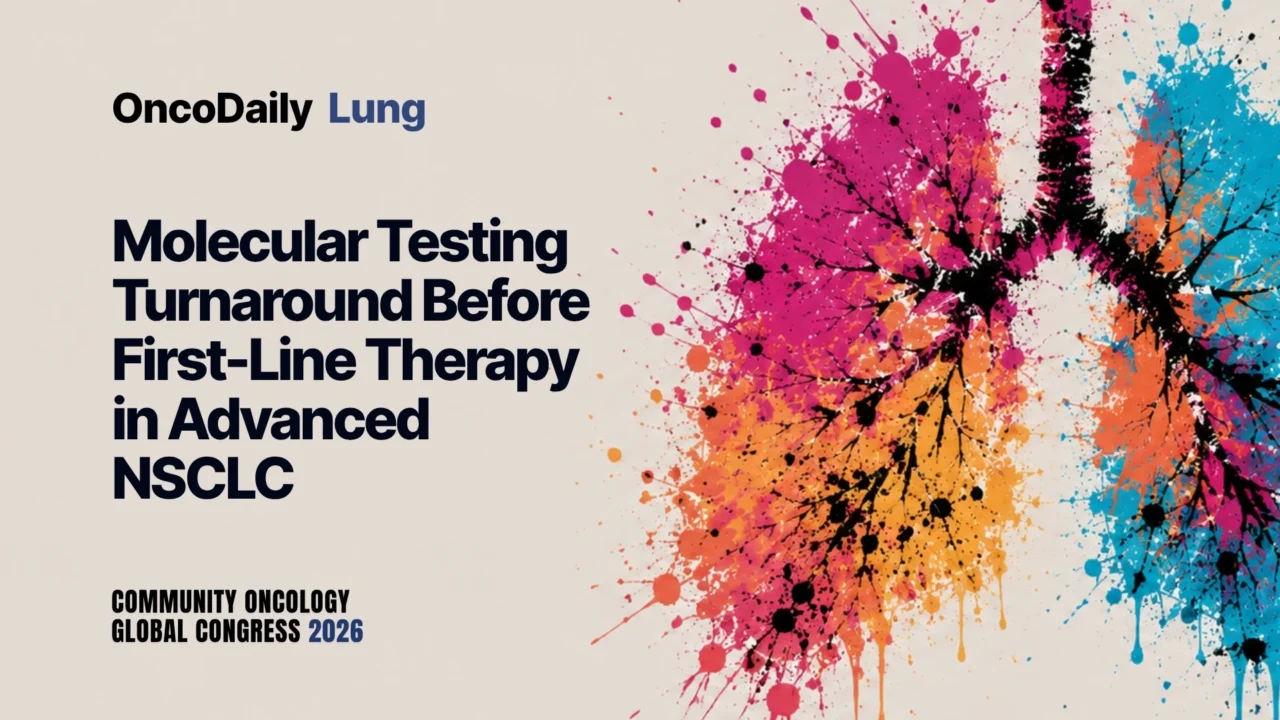 Molecular Testing Turnaround Before First-Line Therapy in Advanced NSCLC