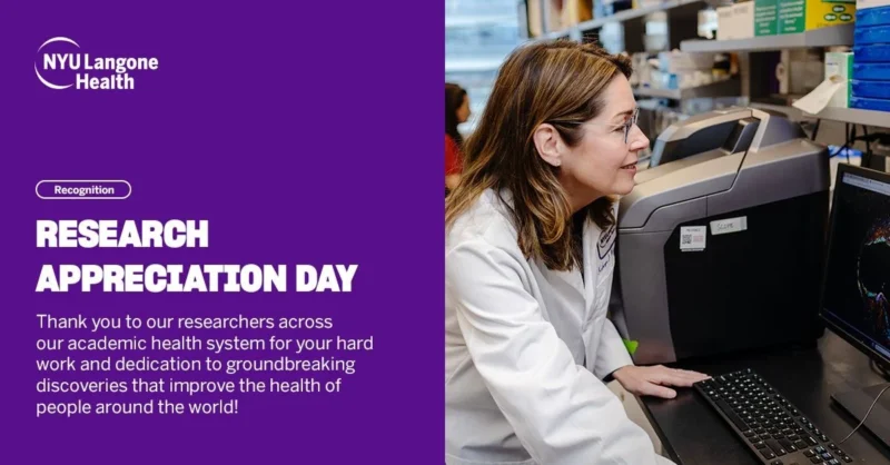 Honoring Research Professionals on Research Appreciation Day – NYU Langone Health