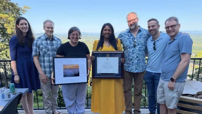 Flavio Rocha Congratulates Pushpa Neppala on Completing Abdominal Organ Transplant Fellowship