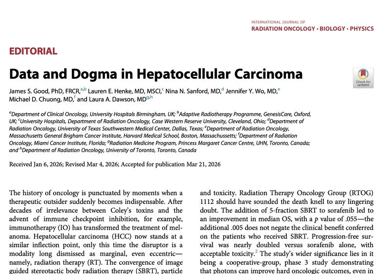 10 Must-Read Posts In GI Oncology This Week 3 Michael Chuong post