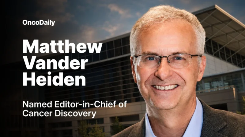 Matthew Vander Heiden Named Editor-in-Chief of Cancer Discovery 2026